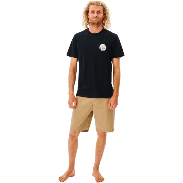 Rip Curl Hombres 2024 Camiseta Wetsuit Icon Tee 0C8MTE - Black